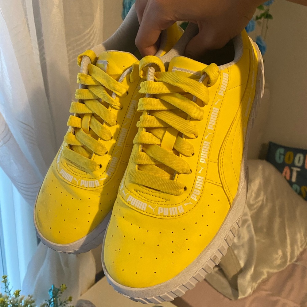 Yellow Puma Shoes